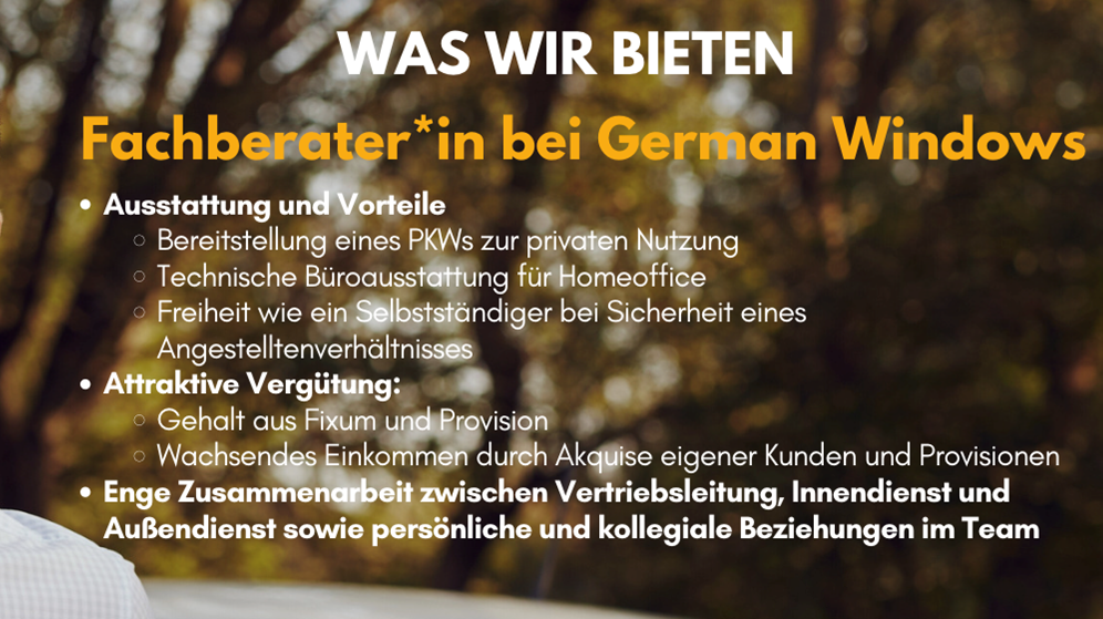 Wir bieten
